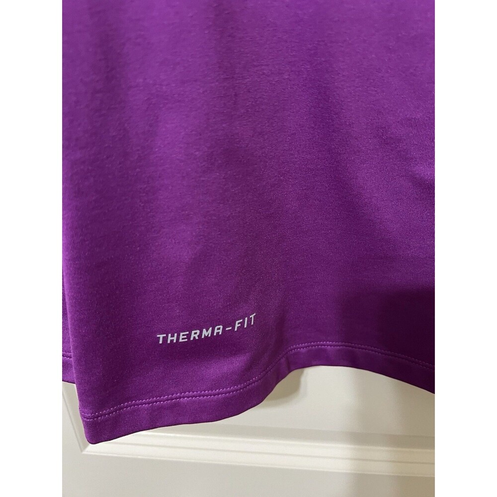 Nike Pro Combat Shirt Women's Therma-Fit Fitted Pullover Size Medium Purple - Picture 3 of 4